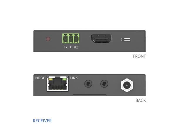 4K HDMI HDBaseT Ekstender kit HDMI protocol 1.4 4k@60Hz opp til 40m 