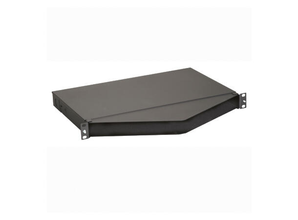 Fiberskuff 19" uten front 1U,vinklet Panduit 