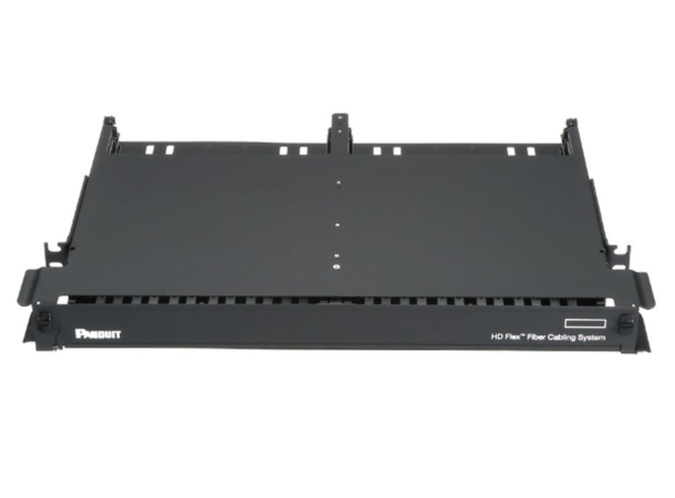 HD Flex 1RU 12 port Enclosure, Sort Panduit for inntil 144 fiber 