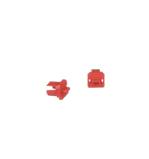 Lås for USB-B Kontakter,pk a.10stk+key Rød