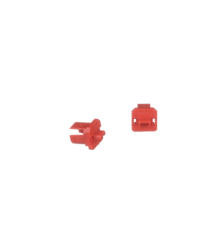 Lås for USB-B Kontakter,pk a.10stk+key Rød