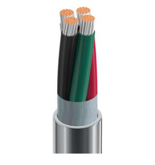 Signalkabel 4 leder, skjermet, PVC Belden 9418, AWG18, Beige, 305mT