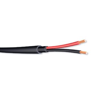 Høyttalerkabel 2x1,5mm2, Utendørs / DUCT LSZH/HDPE kappe, UV res, Sort