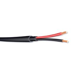 Høyttalerkabel 2x1,5mm2, Utendørs / DUCT LSZH/HDPE kappe, UV res, Sort