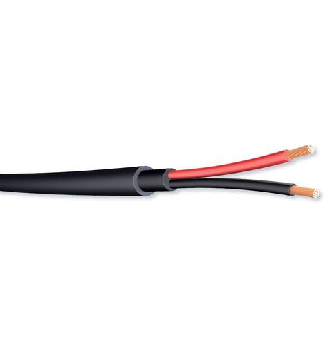 Høyttalerkabel 2x1,5mm2, Utendørs / DUCT LSZH/HDPE kappe, UV res, Sort