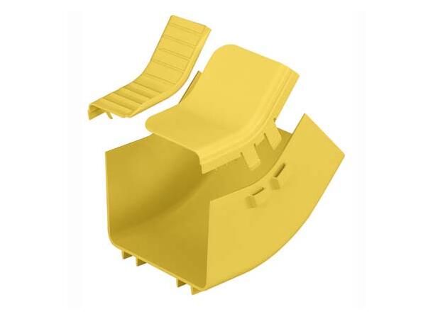 FiberRunner 6x4" Innervinkel 45°, Gul Panduit Halogenfri 