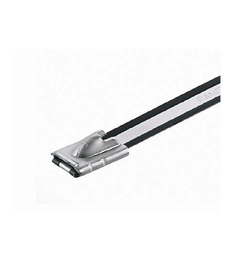 Pan-Steel® Strips stål 362x4,6mm 316SS Nylon 11 coated, Pk à 50stk