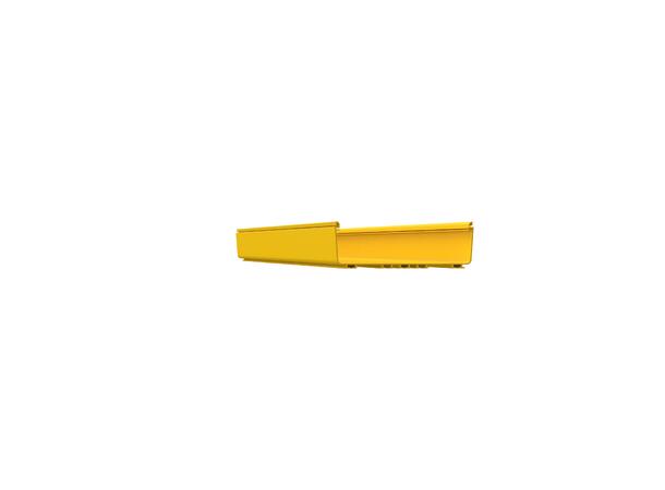 FiberRunner 12x4" Kanal, Gul Panduit lengder à 2m, pris pr meter 