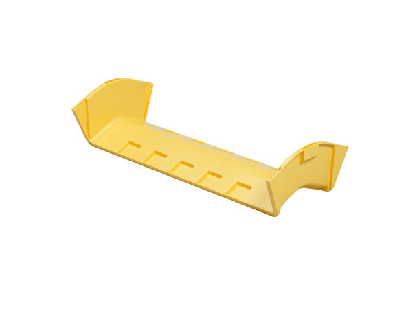 FiberRunner 24x4" Yttervinkel 45°, Gul Panduit Halogenfri 