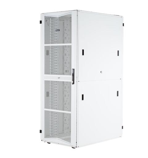 FlexFusion Cabinet 48RU 800mmx1200mm Brush Sea L PDU BRKT White