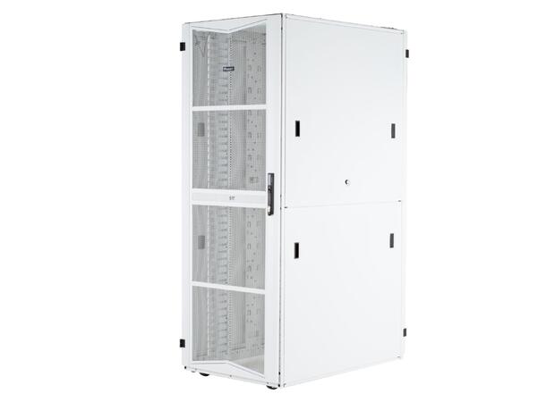FlexFusion Cabinet 48RU 800mmx1200mm Brush Sea L PDU BRKT White 