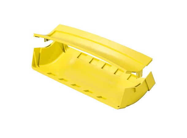 FiberRunner 24x4" Innervinkel 45°, Gul Panduit Halogenfri 