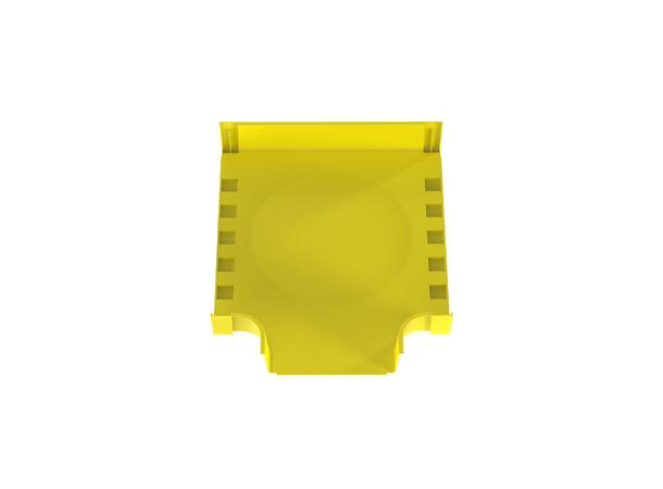 FiberRunner 24x4" Vinklet gren, Gul Panduit 