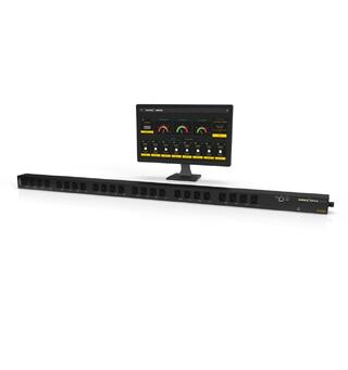 IP-kontrollert PDU 20xC13 + 4xC19 SurgeX, Ind swich socket, remote on/off.