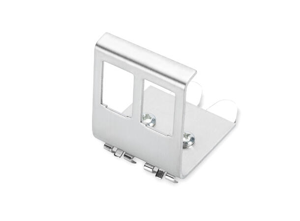 DIN-Rail Adapter for 2x Keystone Module 