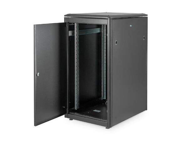 22U Gulvskap,Unique 1164x600x800mm Digitus, sort, 1200kg 