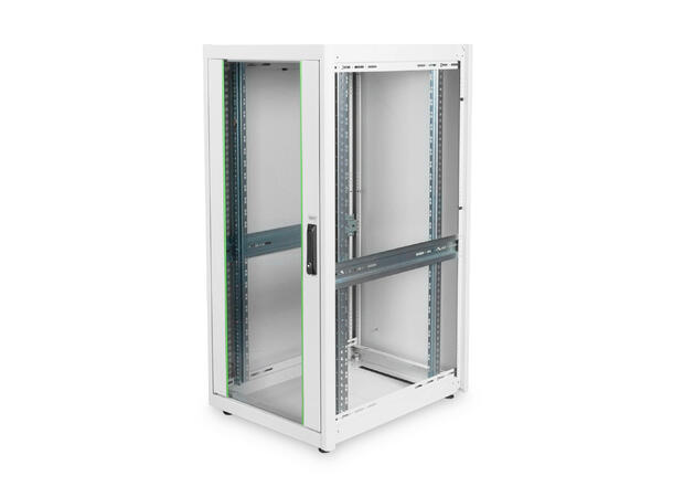 26U Gulvskap,Basic 1330x600x800mm Digitus, grå, 600kg 