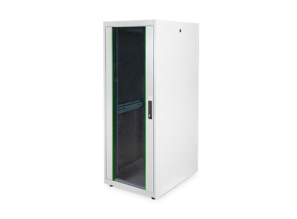 32U Gulvskap,Basic 1590x600x800mm Digitus, grå, 600kg 