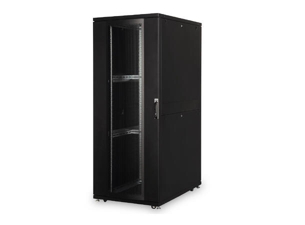 42U serverskap Unique 2050x800x1200mm Digitus, Sort, 1000kg 