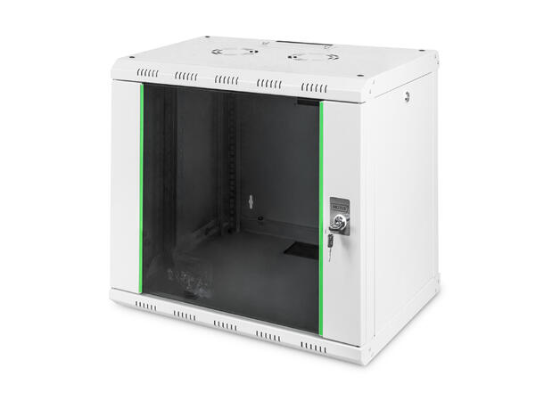 9U Veggskap Unique 509x600x450mm Digitus, Grå, 100kg 