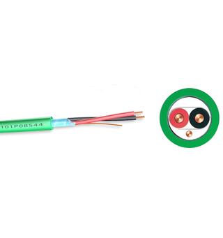 EIB/KNX 1x2x0,8mm kabel LSZH (1par) FireFighter®, Dca-s2,d2,a2, Grønn