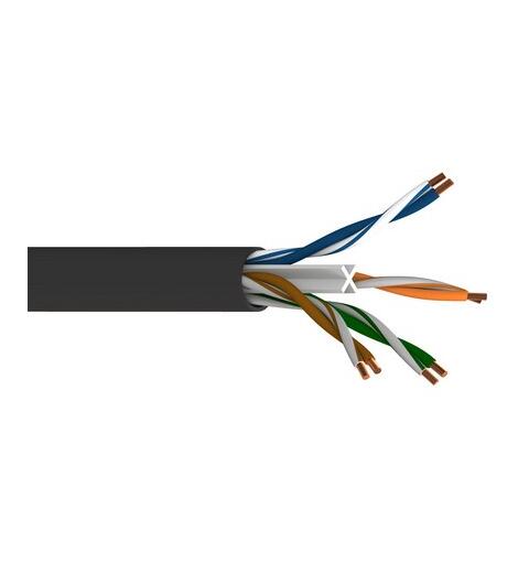 Kat6 Industri 4par U/UTP PVC Belden 7927A, AWG23/1, Sort, 305mT