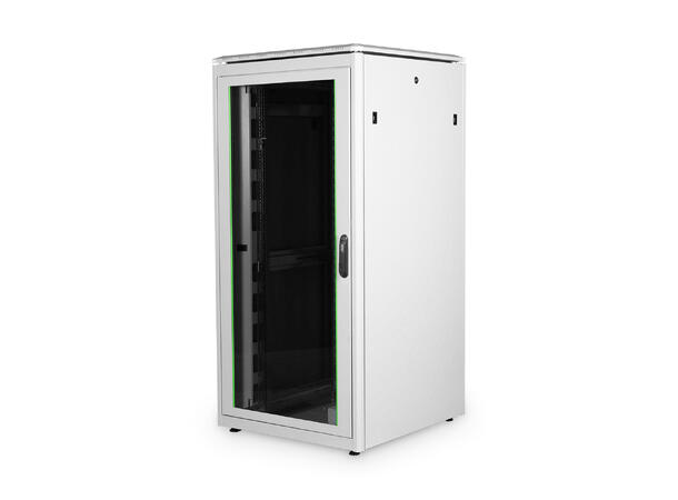 32U Gulvskap,Unique 1609x800x800mm Digitus, grå, 800kg 