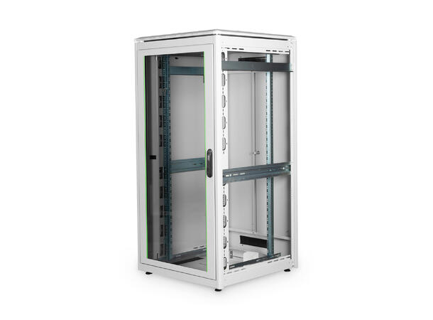 32U Gulvskap,Unique 1609x800x800mm Digitus, grå, 800kg 