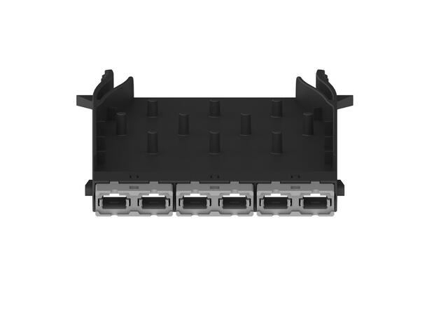 HD Flex MPO FAP: 6-port MPO: Type B Adapter (Key-up to Key-up) Grå, Panduit 