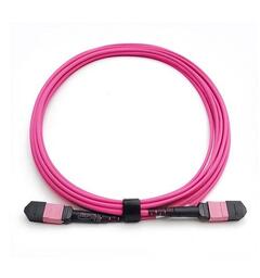 Jotec MPO kabel OM4 Hun-Hun Pol.A 10m LSZH, 12fiber, Magenta, Multimode