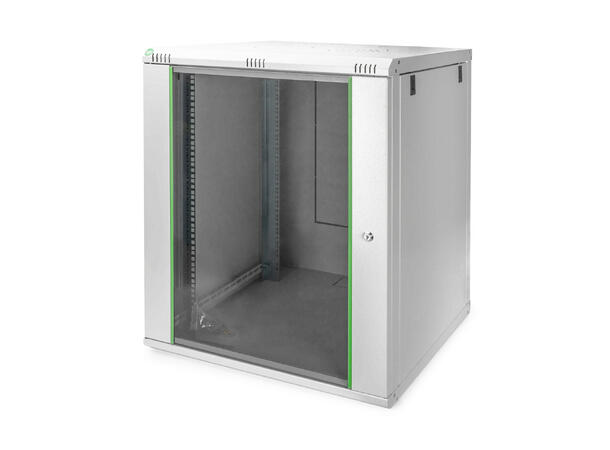 16U Veggskap Basic 789x600x600mm Digitus, Grå, 60kg 