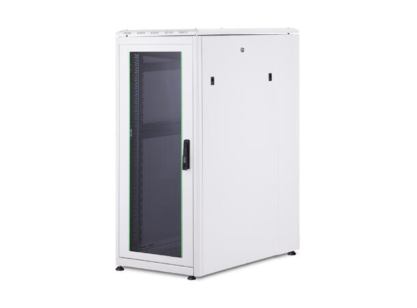 26U Gulvskap,Unique 1342x600x1000mm Digitus, grå, 800kg 