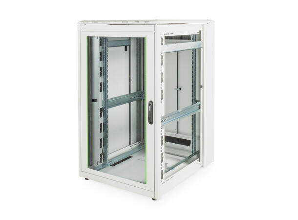 26U Gulvskap, Unique 1342x800x1000mm Digitus, grå, 800kg 