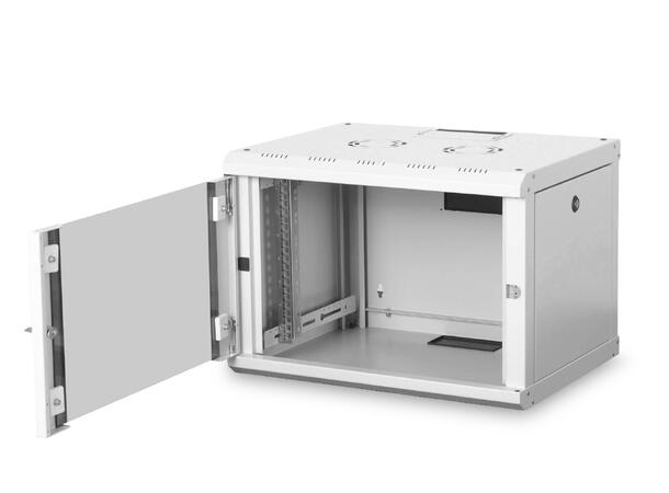 7U Veggskap Unique 420x600x450mm Digitus, grå, 100kg 