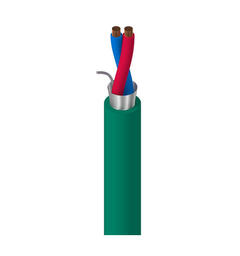 KNX kabel 1x2x0.8 Grønn 500mT Belden YE00905, Flammehemmet halogenfri