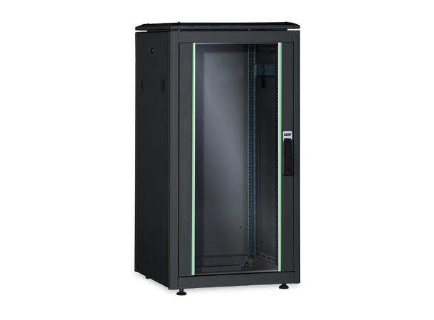 26U Gulvskap,Unique 1342x800x1000mm Digitus, sort, 800kg 