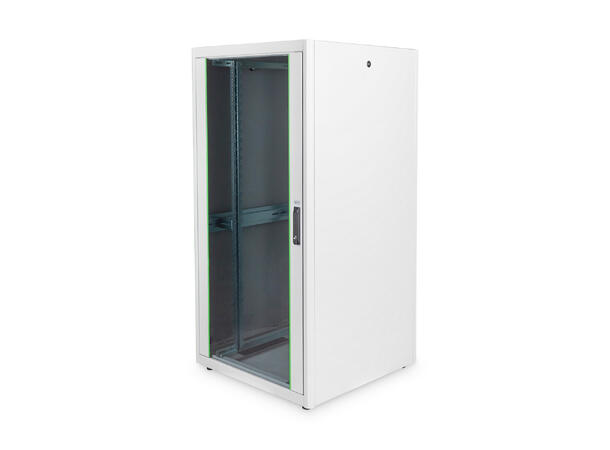 32U Gulvskap,Basic 1590x800x800mm Digitus, grå, 600kg 