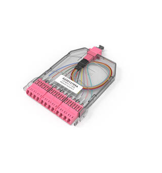 Jotec MPO Kassett OM4 12xLC UltraSlim, Pol.AF, 1xMPO konnektor