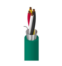 KNX kabel 2x2x0.8 Grønn 500mT Belden YE00906, Flammehemmet halogenfri
