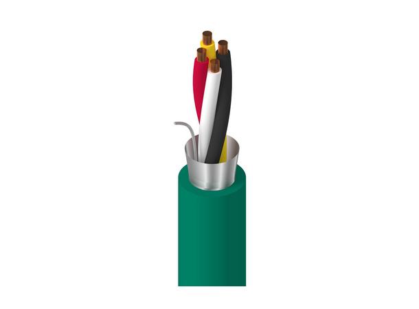 KNX kabel 2x2x0.8 grønn 500mT Belden YE00906, Flammehemmet halogenfri