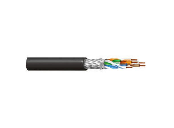 Kat5e Industri, 4par, SF/UTP, FRNC Belden 74001NH, AWG24/1, Sort, 305mT 