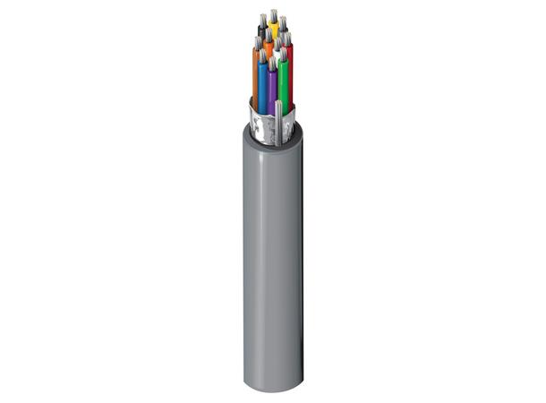 Signalkabel 10leder skjermet, PVC Belden 9540, AWG24, Grå, U305m 
