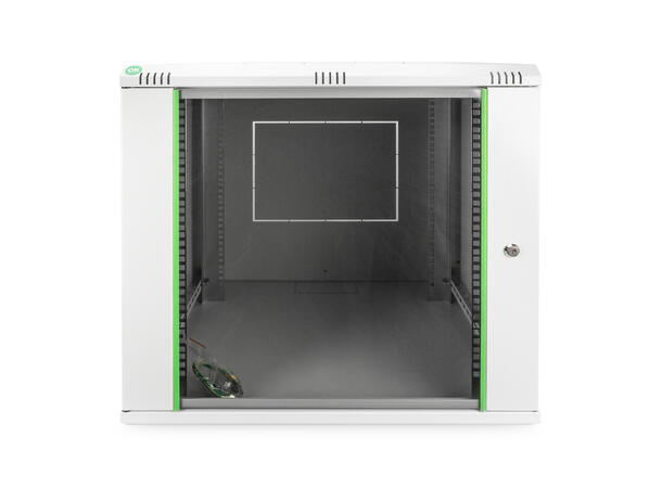 12U Veggskap Basic 611x600x600mm Digitus, Grå, 60kg 