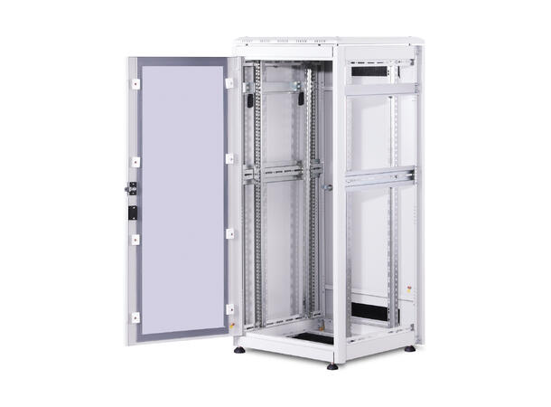 26U Gulvskap,Unique 1342x600x600mm Digitus, grå, 800kg 