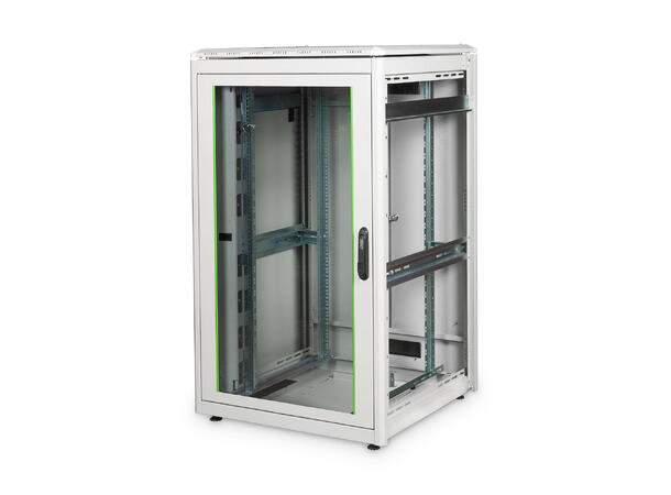 26U Gulvskap,Unique 1342x800x800mm Digitus, grå, 800kg 