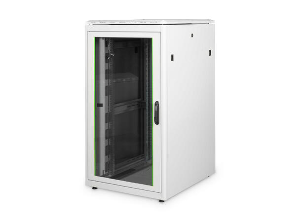 26U Gulvskap,Unique 1342x800x800mm Digitus, grå, 800kg 