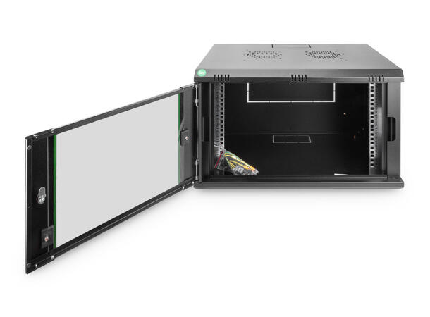 7U Veggskap Basic 389x600x450mm Digitus, Sort, 60kg 