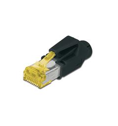 RJ45 han Kat6A Hirose TM31 sort hette