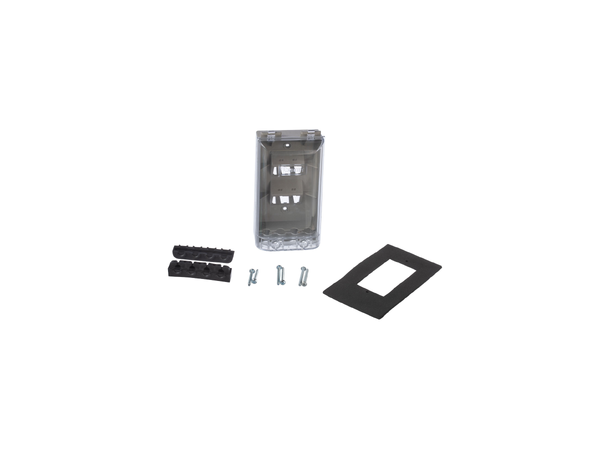 Uttak for 4 stk Mini-Com IP56 Panduit, grå 