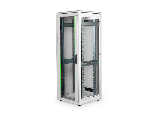32U Gulvskap,Unique 1609x600x600mm Digitus, grå, 800kg 